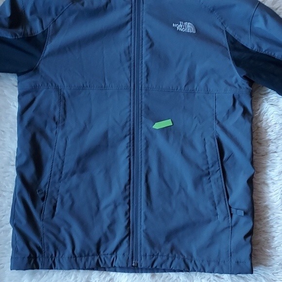 THE NORTH FACE Kids Youth Jacket Lightweight Spring Coat Full Zip Gray‎ Sz L - Picture 9 of 10